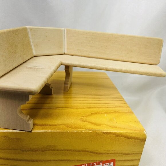 Bodo Hennig Other - Bodo Hennig Dollhouse Eckbank Banquette Wood Bench Seat 226 DAMAGED MISSING LEG